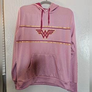 Pink Wonder Woman Hoodie Size M NWOT